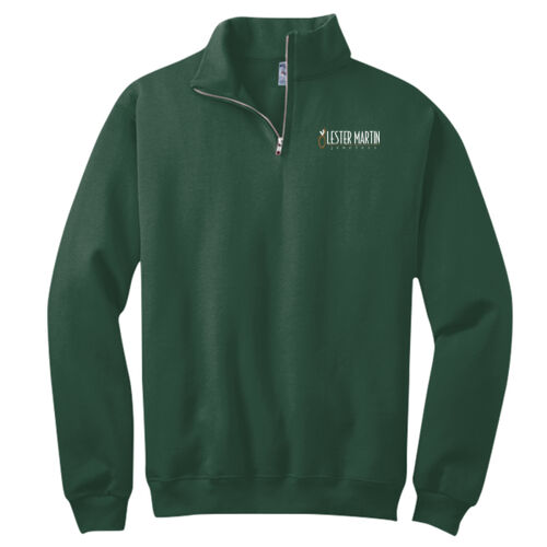 LC - NuBlend ® 1/4 Zip Cadet Collar Sweatshirt Thumbnail
